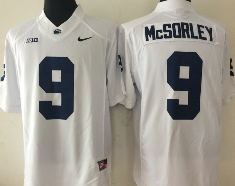 NCAA Youth Penn State Nittany Lions White #9 MCSORLEY jerseys->youth ncaa jersey->Youth Jersey